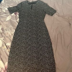 Leopard Print Sweater dress